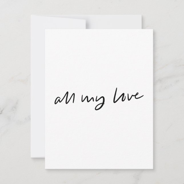 toda mi tarjeta plana de amor (Anverso)