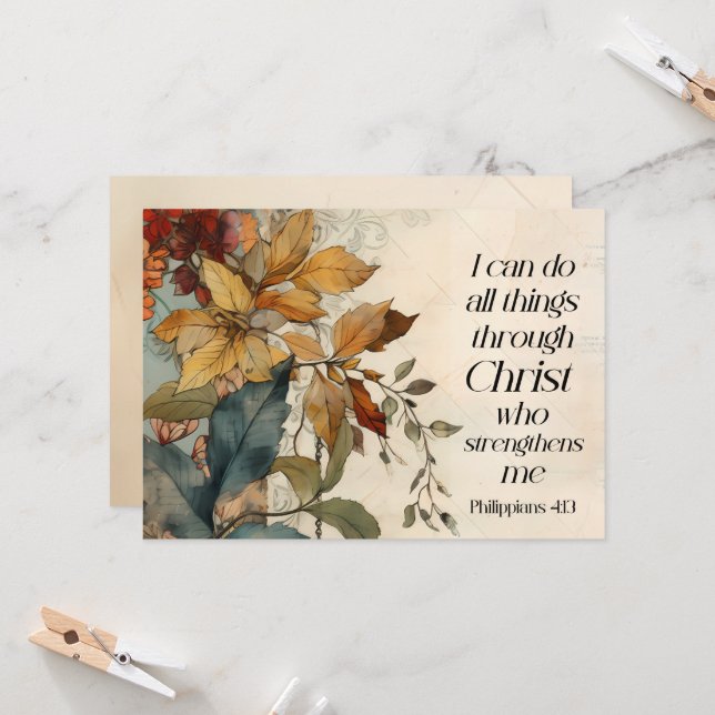 Todas las cosas a través de la tarjeta plana Verso (Anverso/Reverso In Situ)