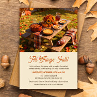 Todas las Cosas Caen Invitación de Otoño
