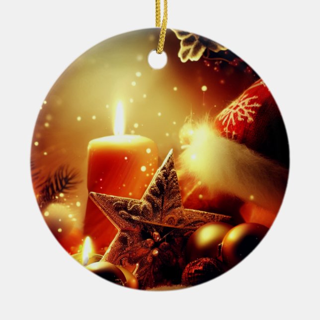 Todas las cosas Navidades decoración de velas (Frente)