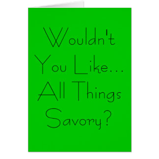 Todas las cosas sabrosas