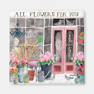 Todas las flores para usted imán del  