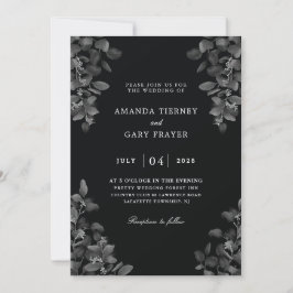 Todas las invitaciones de boda negras