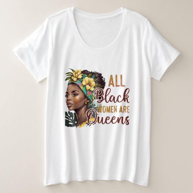 Todas las mujeres negras son reinas (Anverso del diseño)