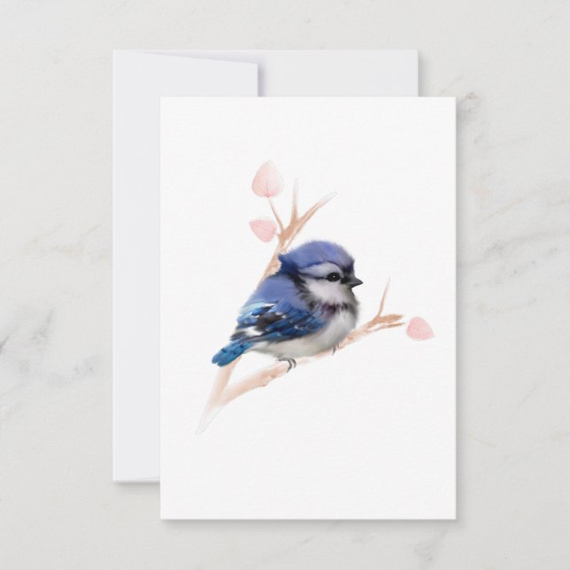 Todas las ocasiones tarjeta de notas de Jay azul (Anverso)