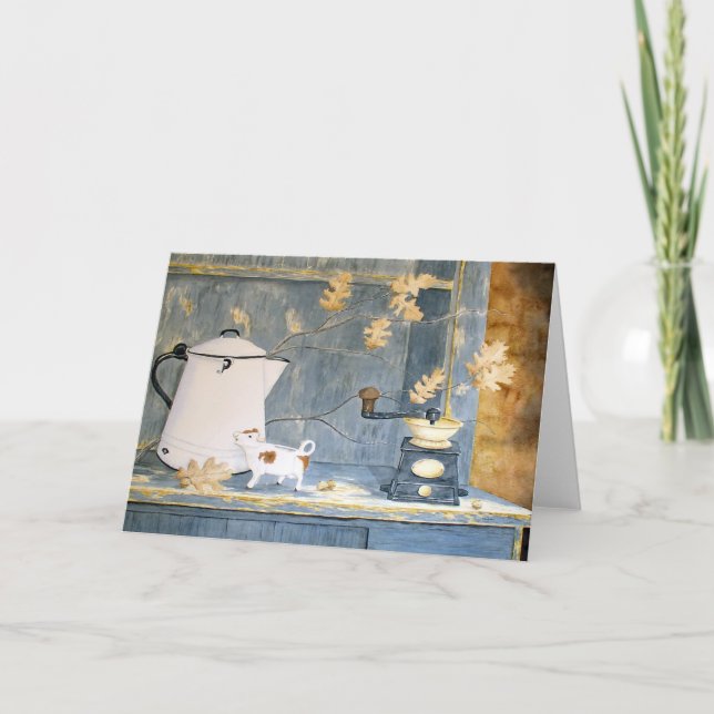 Todavía del descanso para tomar café tarjeta de (Anverso)