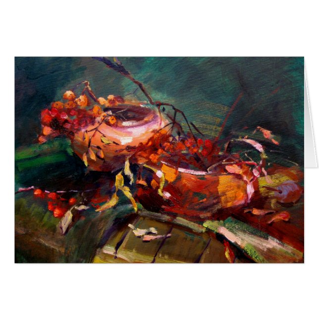 Todavía del otoño tarjeta de la vida (Anverso (Horizontal))