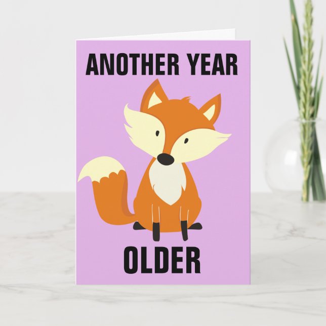 ¡TODAVÍA FOXY! FELIZ TARJETAS DE CUMPLEAÑOS PARA L (Anverso)