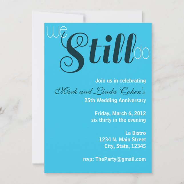 Todavía Hacemos Invitación Al Aniversario (Anverso)