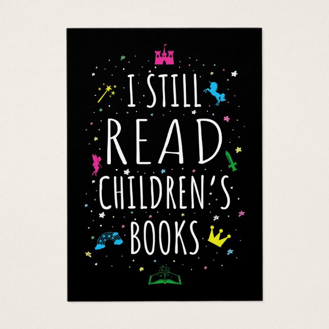 Todavía leo libros para niños (Frente)