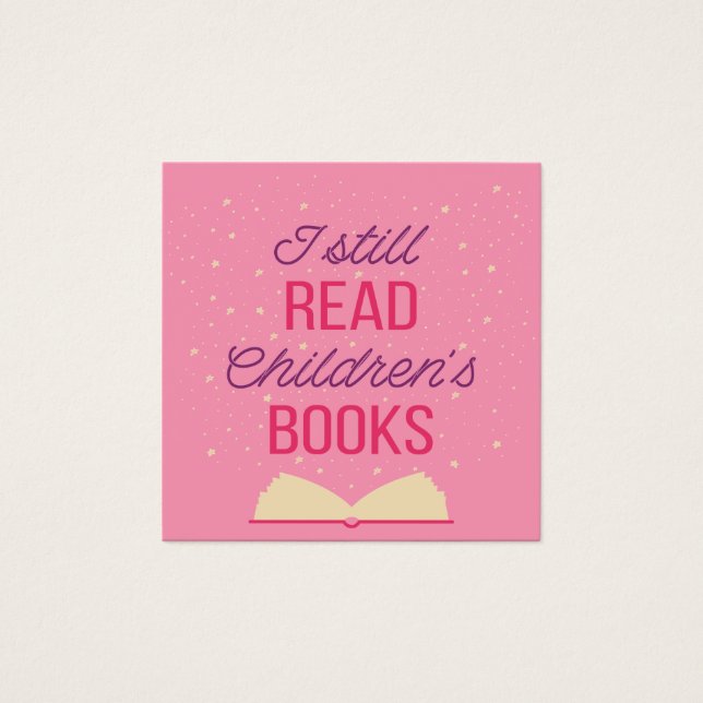 Todavía leo libros para niños III (Anverso)