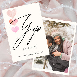 Todavía te amo tarjeta de San Valentín de fotos