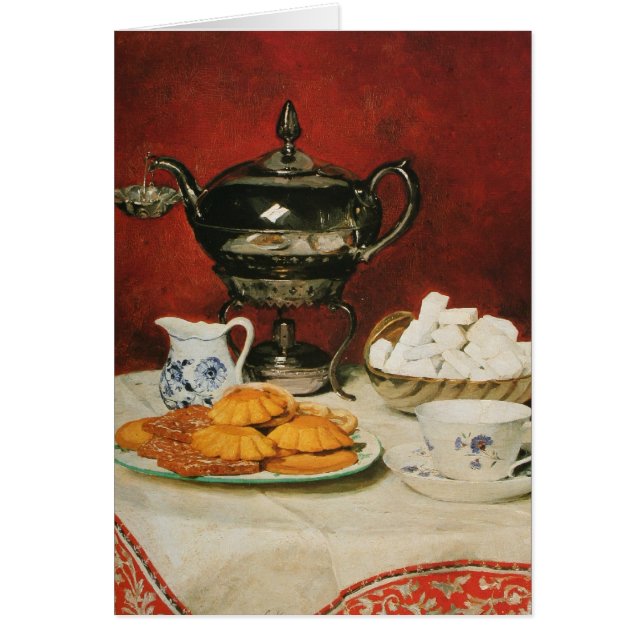 Todavía té y rollos de fusión - Albert Anker de la (Frente)