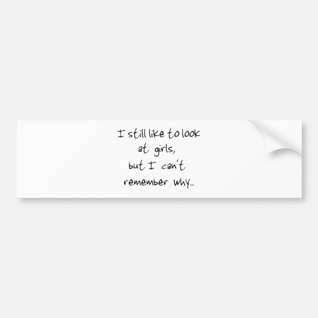 Todavía tengo gusto de mirar al pegatina del (Frente)