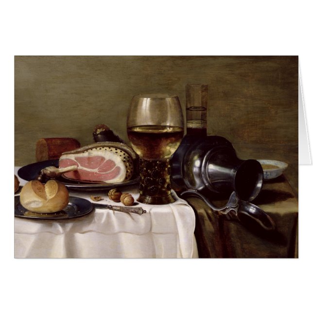 Todavía vida con el jamón 2 (Anverso (Horizontal))