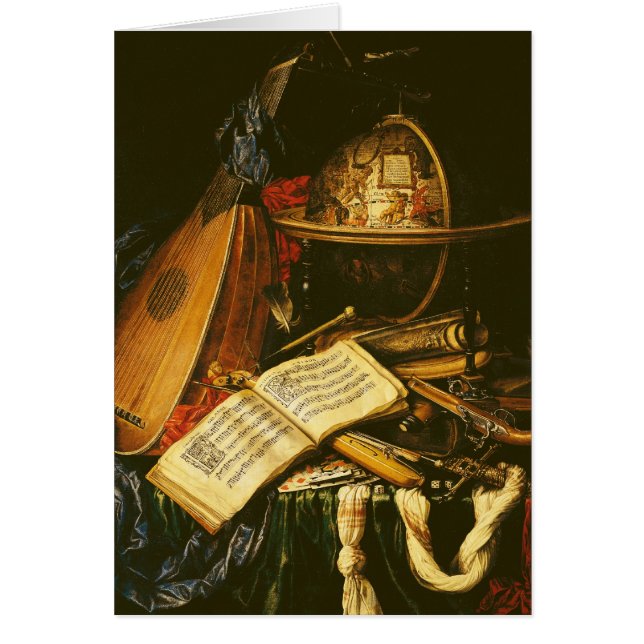 Todavía vida con los instrumentos musicales (Frente)