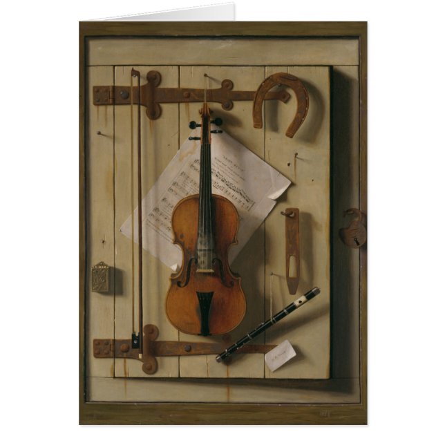 Todavía vida, violín y música (Frente)