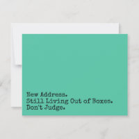 Todavía viviendo con cajas, no juzguen la tarjeta