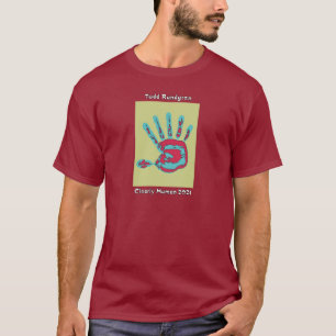 Todd Rundgren Camiseta Verde De Mano Claramente Hu