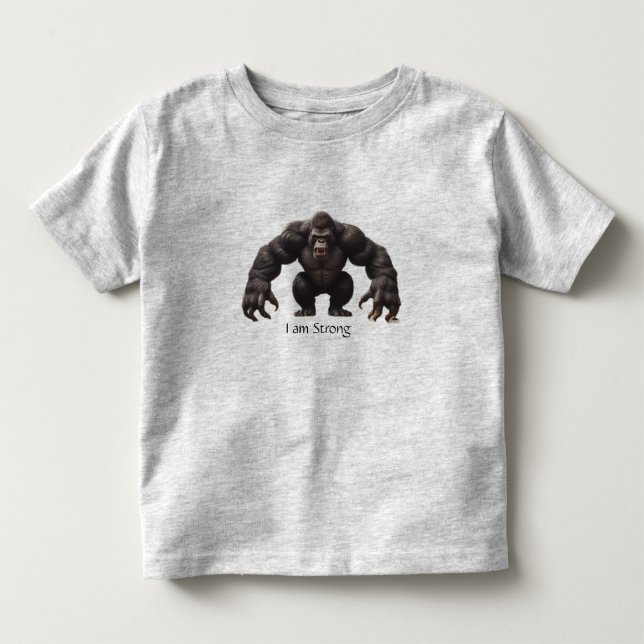 👕 Toddler Fine Jersey Grey T-Shirt: 👕 (Anverso)
