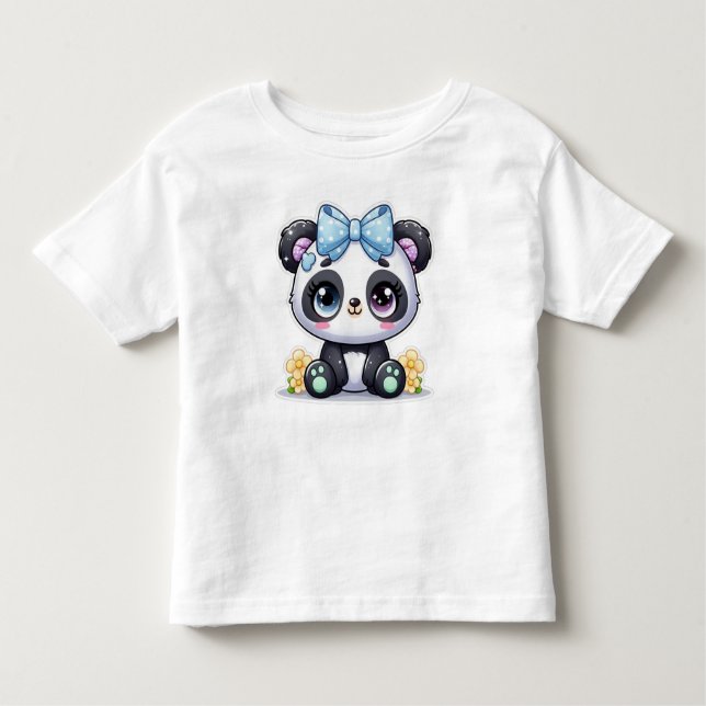 👕🧒Toddler Fine Jersey panda baby T-Shirt (Anverso)