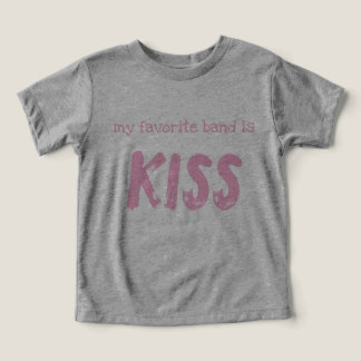 Toddler T-Shirt "mi banda favorita es KISS"