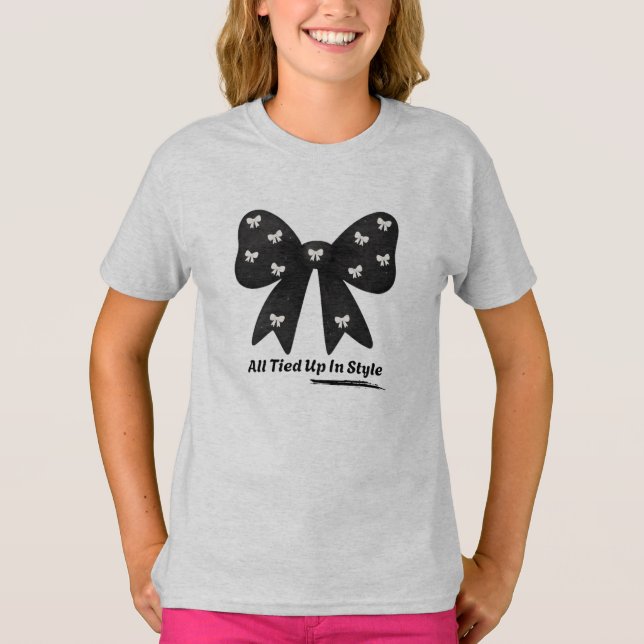 Todo Atado Con Estilo – Camiseta De Lazo Minimalis (Anverso)
