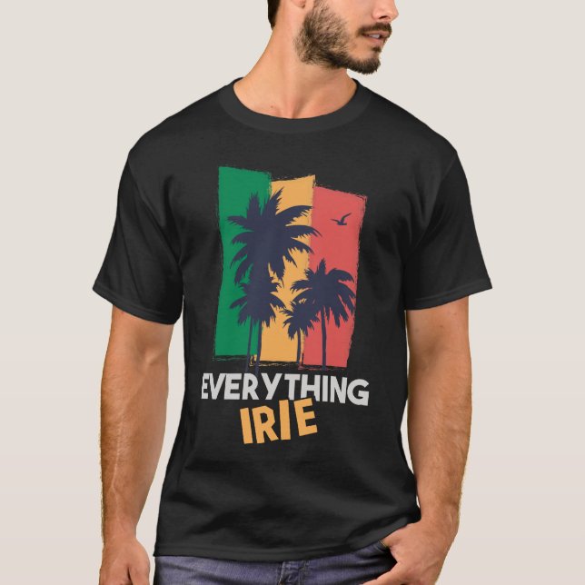 Todo camiseta de Irie del estilo del reggae de la (Anverso)