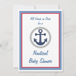 Todo da las invitaciones náuticas de Baby Shower