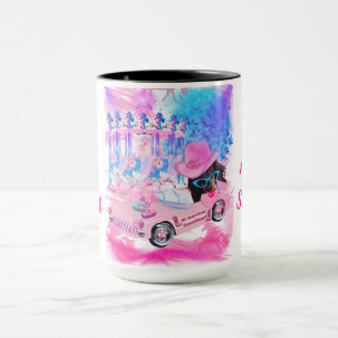 Todo el corazón americano de dos tazas de café Mug