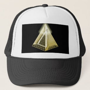 Todo el gorra de la pirámide del ojo que ve