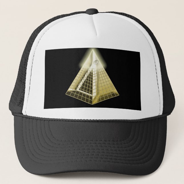 Todo el gorra de la pirámide del ojo que ve (Anverso)