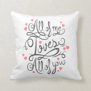 Todo el mí amores usted almohada