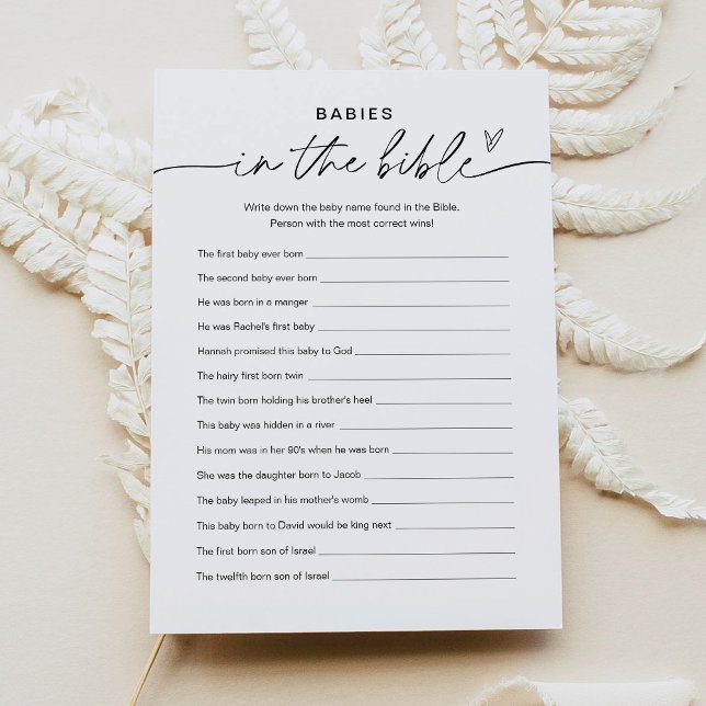 TODO EL MUNDO En La Tarjeta De Juego De Baby Showe (Subido por el creador)