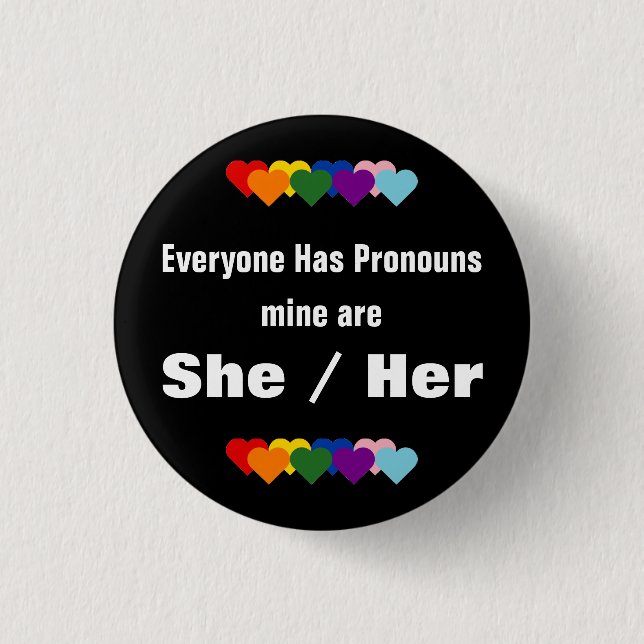 Todo el mundo tiene el botón Pronouns (Anverso)