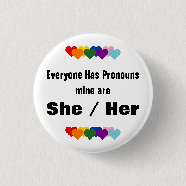Todo el mundo tiene el botón Pronouns (Anverso)