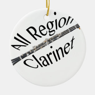 Todo el ornamento del jugador del Clarinet de la