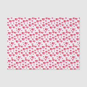 Todo el papel seda rosado de los corazones