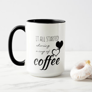 Todo empezó a compartir una taza de café