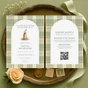 Todo en una invitación de Baby Shower de Golf Plai