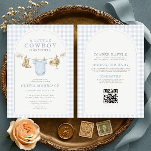 Todo en una sola tarjeta de Baby Shower para peque