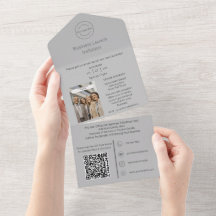 2 in1 Invitación a lanzamiento de negocios + tarje