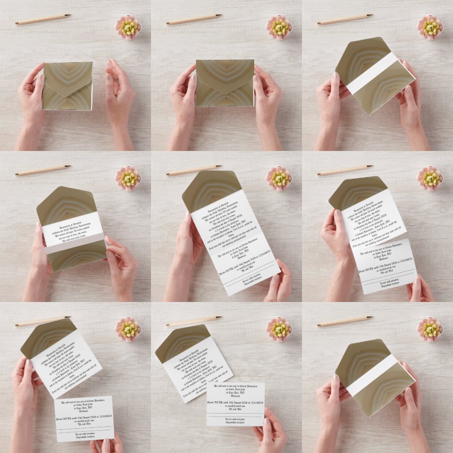 Todo En Uno 50.ª invitación al aniversario de un boda de oro