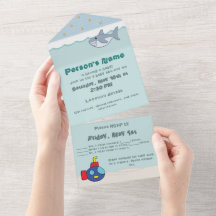 Bath Time Fans All-in-One Invitación