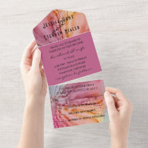 Boda Todas N Una Invitación Flores De Color Del Ag