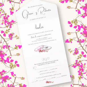 Todo En Uno Español, Invitación a un Boda de Carro de Boda Som
