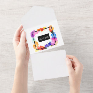 Todo En Uno impresión de lienzo de invitación de boda personal