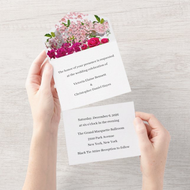 Todo En Uno Invitación a la boda (desgarro)