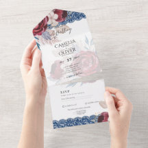 Invitación a la boda de la caída de los Rosas Leah