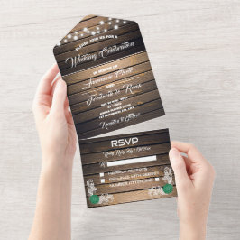 Todo En Uno Invitación a la boda de la carrera rústica del pre